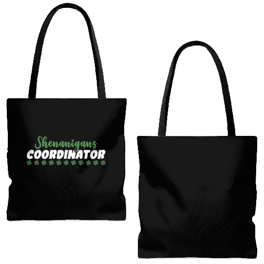 Shenanigans Coordinator Funny St Patricks Day Tote Bags (AOP)