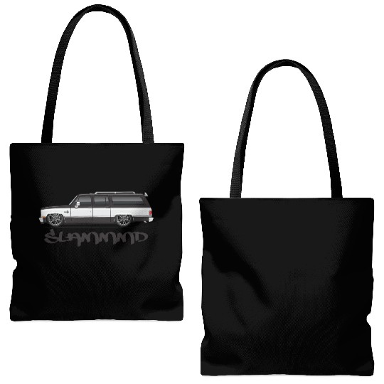 slammmd Midnight Black Tote Bags (AOP)