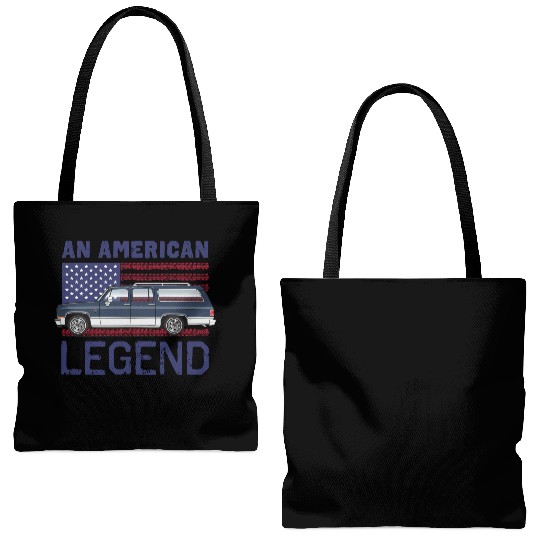legend Midnight Blue Tote Bags (AOP)