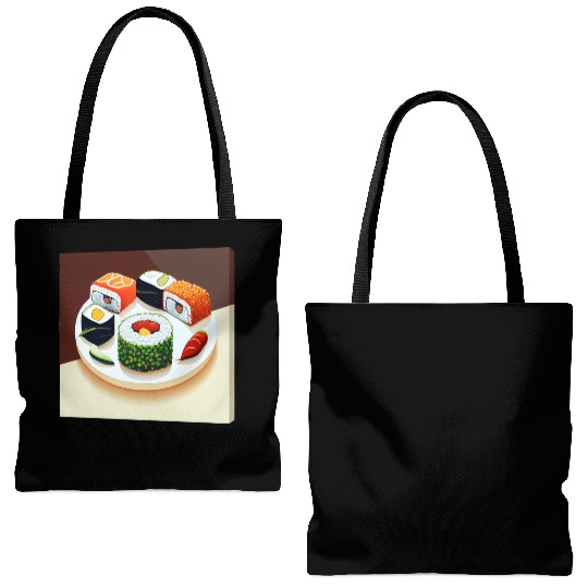 Beautiful Sushi Painting Tote Bags (AOP)
