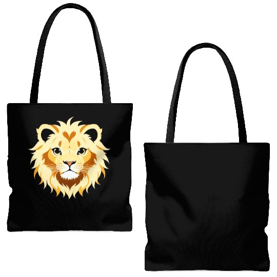 Royal Cartoon Lion - King of the Jungle 4 Tote Bags (AOP)