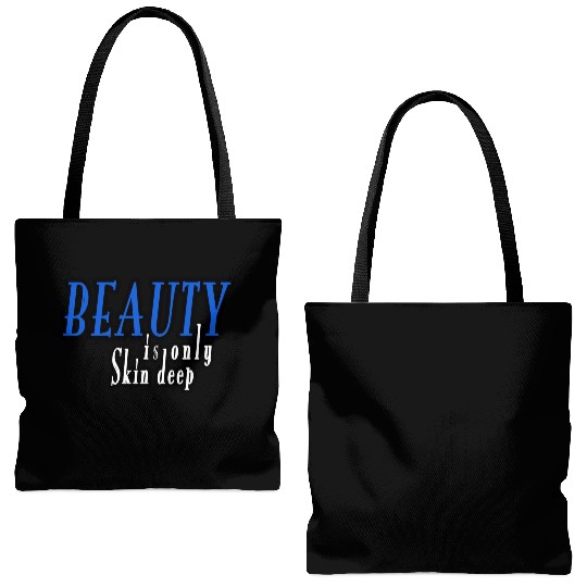 beauty is only skin deep Tote Bags (AOP)