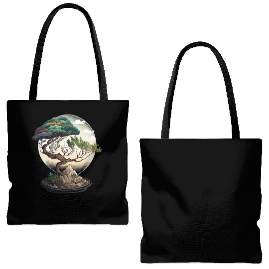 Bonsai Tree Terrarium Tote Bags (AOP)