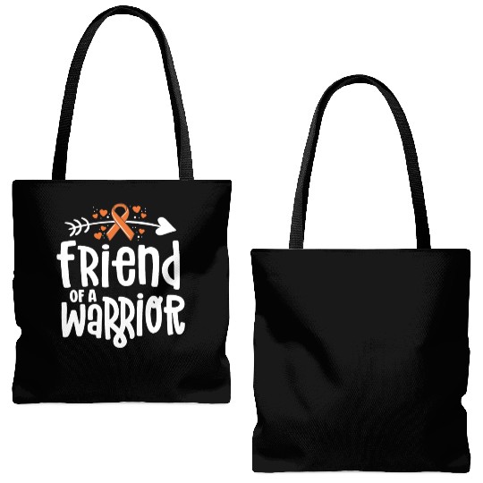 Friend Of A Warrior Lymphoma Leukemia Cancer Tote Bags (AOP)