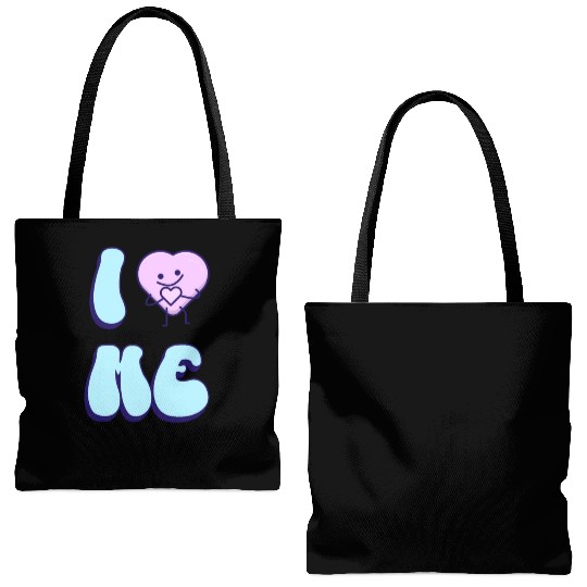 I Love Me 2 Tote Bags (AOP)