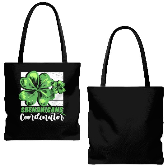 Shenanigans Coordinator Funny St Patricks Day Tote Bags (AOP)