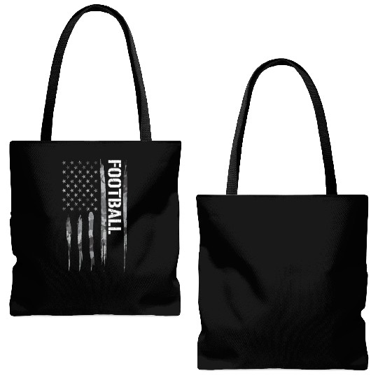 Football - American Flag Tote Bags (AOP)