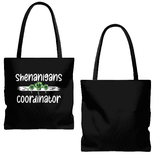 Shenanigans Coordinator Funny St Patricks Day Tote Bags (AOP)