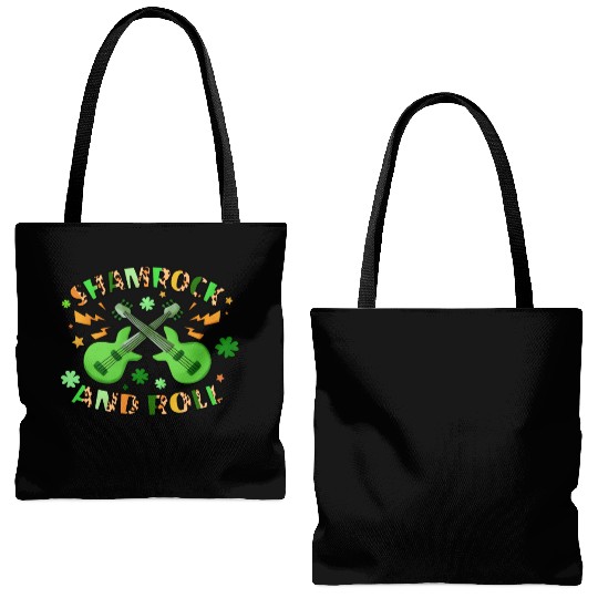 St Patricks Day Boys Shamrock And Roll Toddler Kid Tote Bags (AOP)
