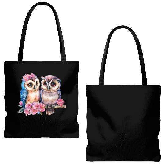 Owl Animal Cute Wild Bird Zoo Forest Nature Child Tote Bags (AOP)