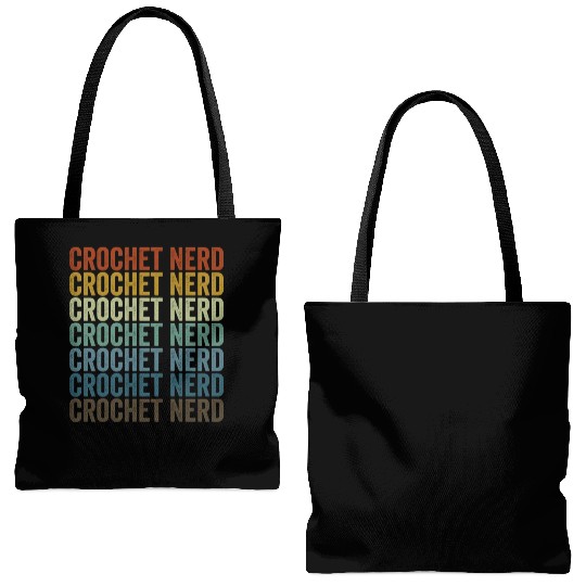 Crochet Nerd Crochet Knitting Yarn Lover Grandma M Tote Bags (AOP)