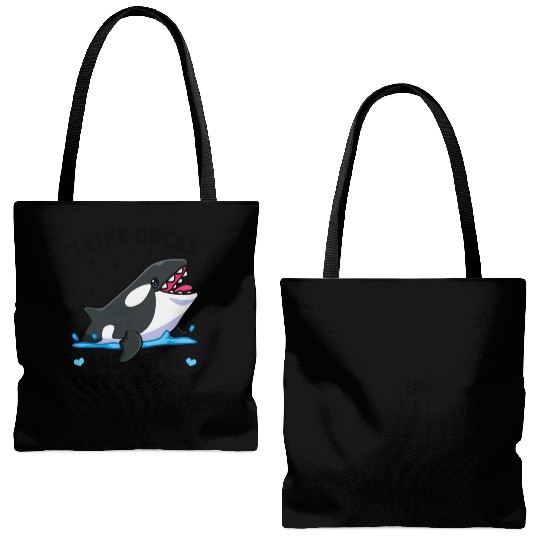 I like orcas and maybe like 3 people killer whale Tote Bags (AOP)