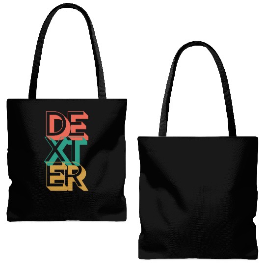 Retro Dexter Tote Bags (AOP)
