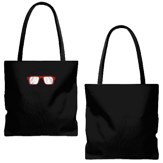Capybara Wearing Red Glasses Capybara Lover Rodent Tote Bags (AOP)