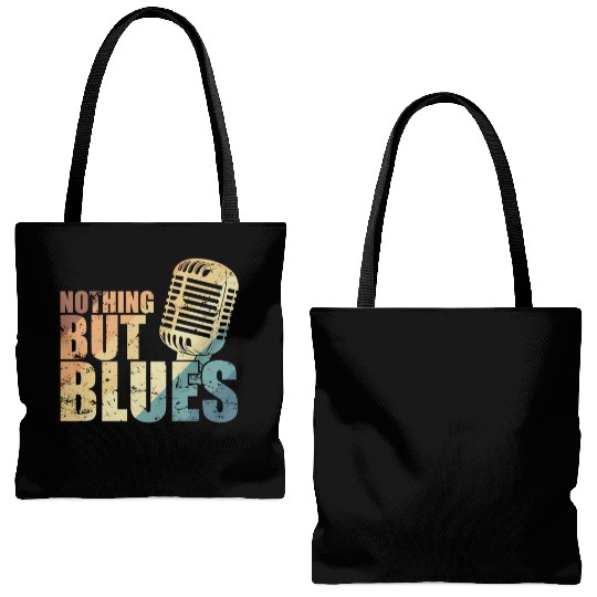 Nothing but Blues Music Trumpet Tote Bags (AOP)
