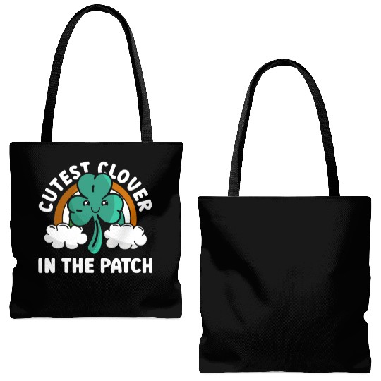 Cutest Clover In The Patch - St Patricks Day Irish Tote Bags (AOP)