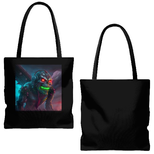 ZOMBIE IRON MAIDEN (version 15) Tote Bags (AOP)