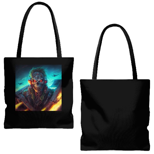 ZOMBIE IRON MAIDEN (version 13) Tote Bags (AOP)