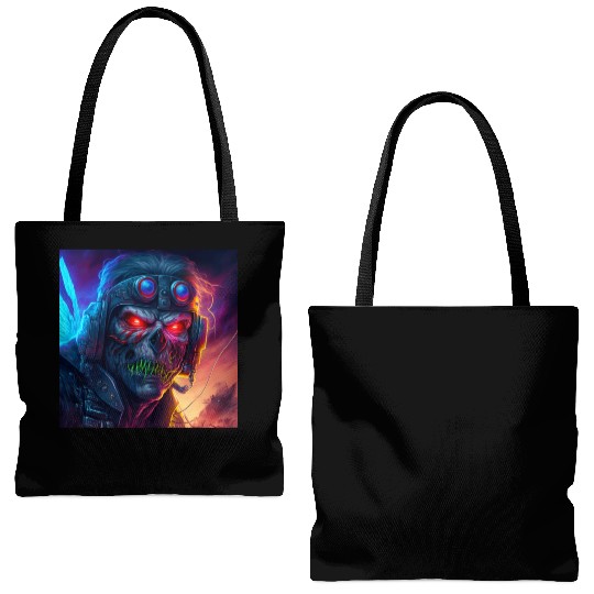 ZOMBIE IRON MAIDEN (version 9) Tote Bags (AOP)