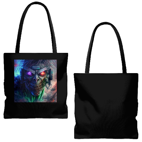 ZOMBIE IRON MAIDEN (version 12) Tote Bags (AOP)