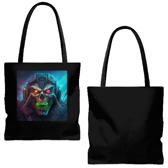 ZOMBIE IRON MAIDEN (version 8) Tote Bags (AOP)