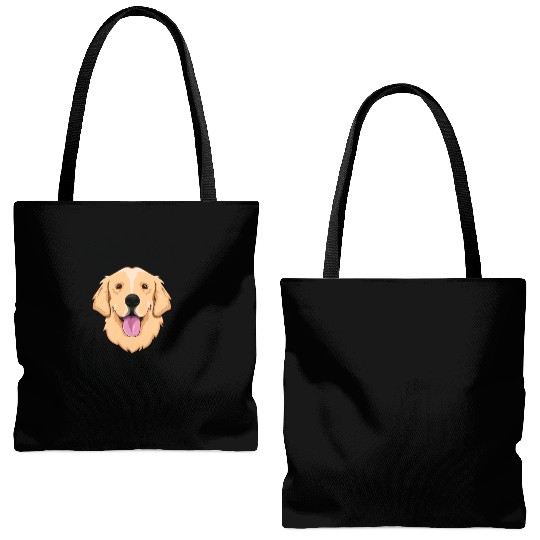Golden Retriever Brother Sibling Family Dog Tote Bags (AOP)