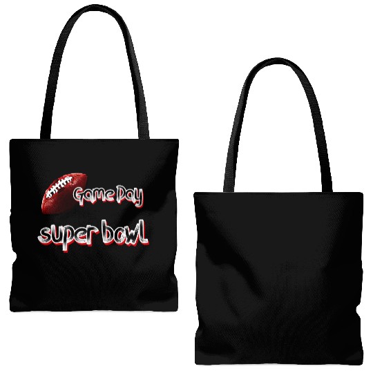 super bowl sunday Tote Bags (AOP)