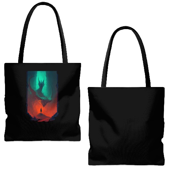 Lonely Journey Tote Bags (AOP)