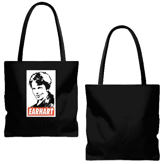 Amelia Earhart Tote Bags (AOP)