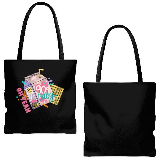 OH YEAH 90s BABY Tote Bags (AOP)
