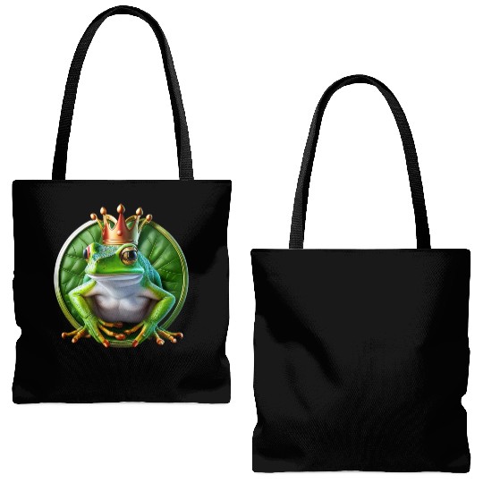 The Royal Frog Leap Tote Bags (AOP)