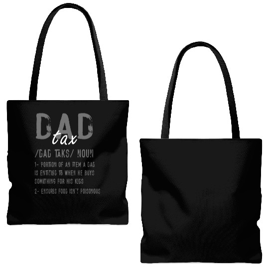 Vintage Dad Tax Definition Men Funny Father's Day Tote Bags (AOP)