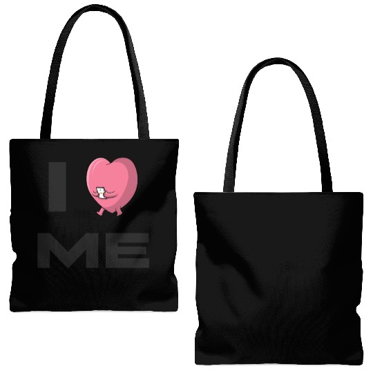 I Love Me 7 Tote Bags (AOP)