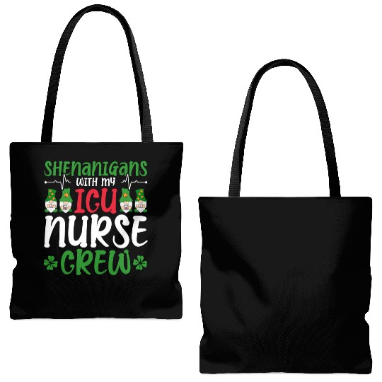 Shenanigans With My ICU Nurse Crew Saint Tote Bags (AOP)