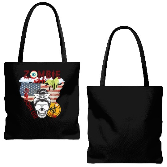 Zombie Army Join Us Now Girl Tote Bags (AOP)