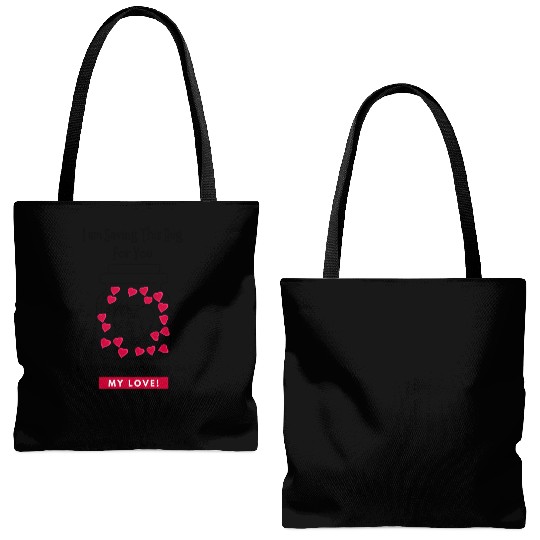 I'm saving this hug for you, Valentine's day Tote Bags (AOP)