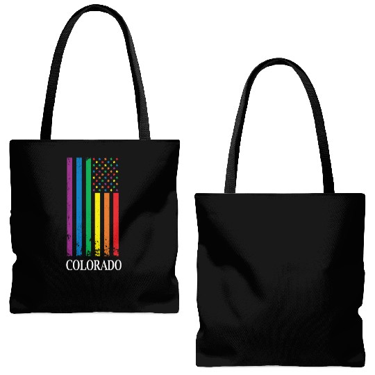 Colorado Pride Month Pride Flag LGBT Community LGB Tote Bags (AOP)
