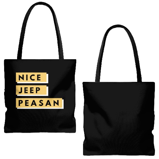 Nice Jeep Peasant Tote Bags (AOP)