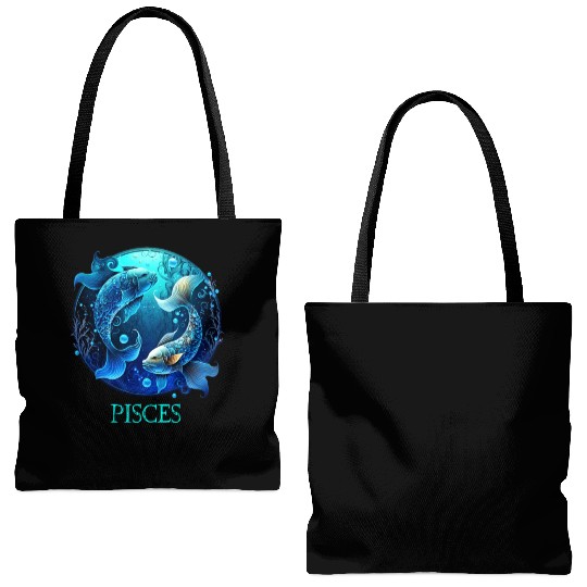 Embrace Your Pisces Identity: Pisces Pride Zodiac Tote Bags (AOP)