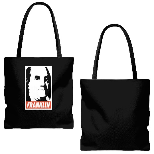 Benjamin Franklin Tote Bags (AOP)