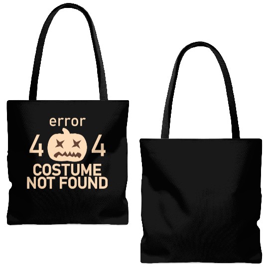 Error 404 Costume Not Found Low Budget Halloween P Tote Bags (AOP)