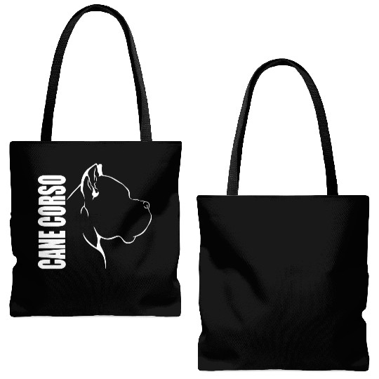 Proud Cane Corso Profile dog mom Tote Bags (AOP)