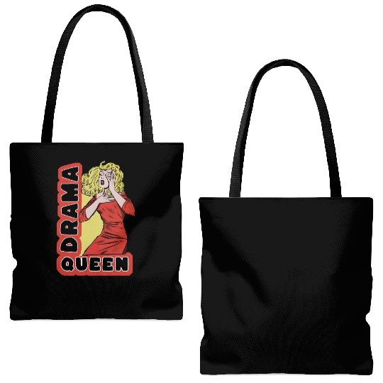 Drama Queen because everything excites me too much Tote Bags (AOP)