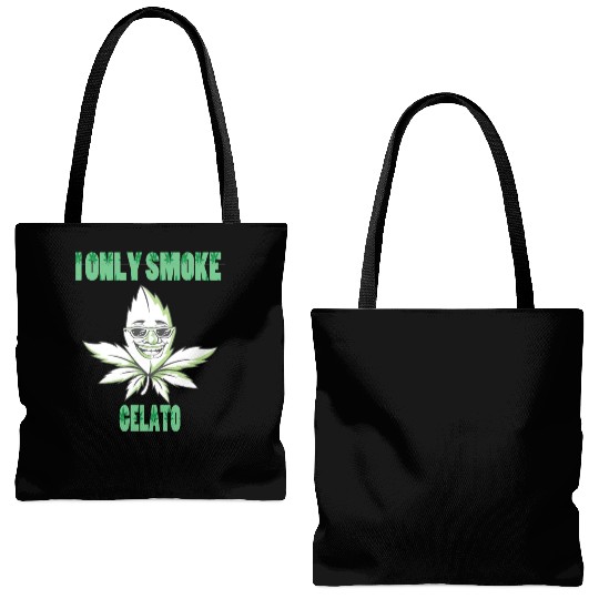 I ONLY SMOKE GELATO Tote Bags (AOP)