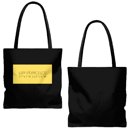 San Francisco Coordinate's design Tote Bags (AOP)