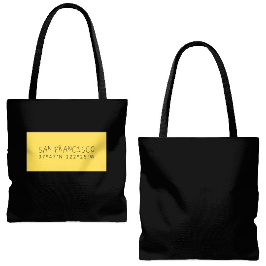 San Francisco Coordinate's design Tote Bags (AOP)