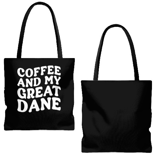 Great Dane Dogs, Great Danes Tote Bags (AOP)