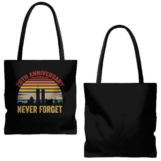 Never Forget 9 11 20th Anniversary Tote Bags (AOP)