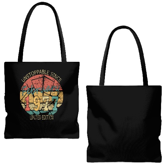 1977 Born Vintage Rose Gift Tote Bags (AOP)