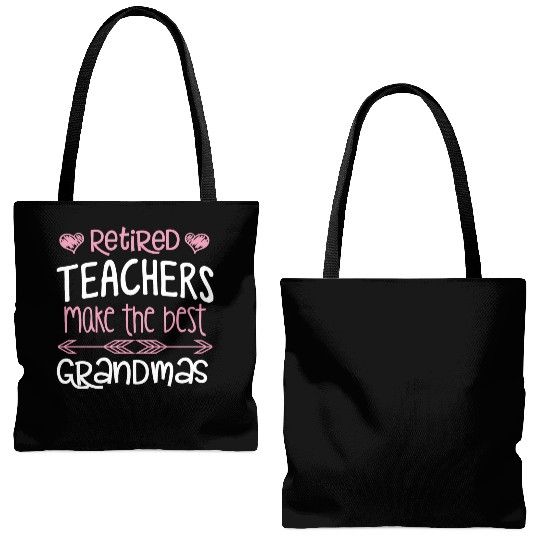 Womens Teacher Retirement Best Tote Bags (AOP)